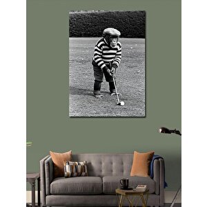Kanvas Tablo Golf Oynayan Maymun 70x100 cm