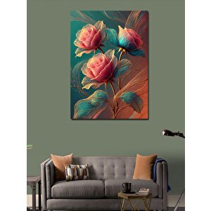 Kanvas Tablo Çiçek Açan Renkli Güller 100x140 cm