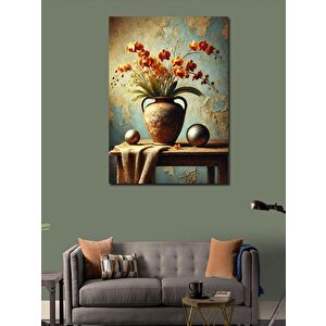 Kanvas Tablo Eski Vazoda Çiçekler 70x100 cm