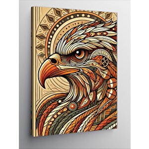 Kanvas Tablo Detaylı Kartal Deseni 70x100 cm