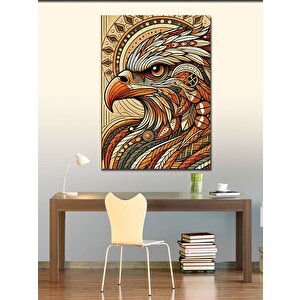 Kanvas Tablo Detaylı Kartal Deseni 70x100 cm