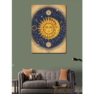 Kanvas Tablo Güneş Ve Ay Döngüsü 70x100 cm