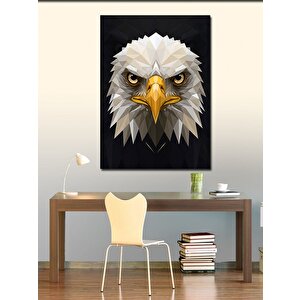 Kanvas Tablo Geometrik Kartal Portresi 100x140 cm