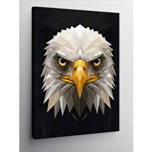 Kanvas Tablo Geometrik Kartal Portresi 50x70 cm