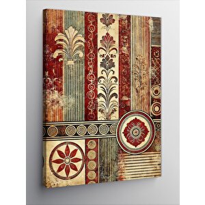 Kanvas Tablo Vintage Desenler Ve Çiçekli Sanat 70x100 cm