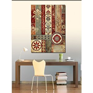 Kanvas Tablo Vintage Desenler Ve Çiçekli Sanat 70x100 cm