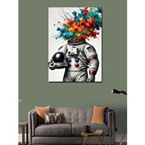 Kanvas Tablo Patlayan Astronot Figürü 100x140 cm