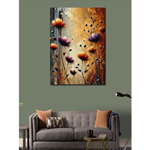 Kanvas Tablo Renkli Gelincik Çiçekleri 50x70 cm