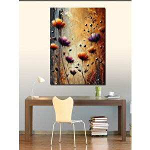 Kanvas Tablo Renkli Gelincik Çiçekleri 100x140 cm