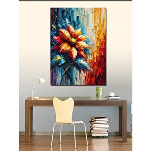 Kanvas Tablo Renkli Çiçek Patlaması 50x70 cm