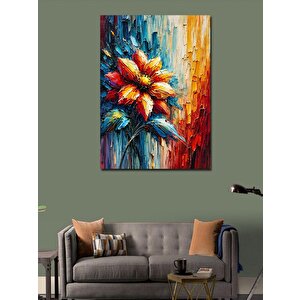 Kanvas Tablo Renkli Çiçek Patlaması 50x70 cm