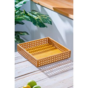 Bambu Sunum Tepsi - 35 Cm