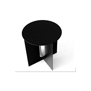 Homıof İcon Metal  Siyah Sehpa