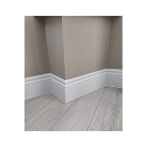 Yalı Serisi Max Lake Beyaz B Model 20cm Pvc Süpürgelik