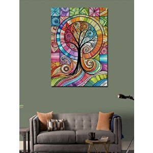 Kanvas Tablo Mandala Ağacı 50x70 cm