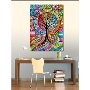 Kanvas Tablo Mandala Ağacı 100x140 cm