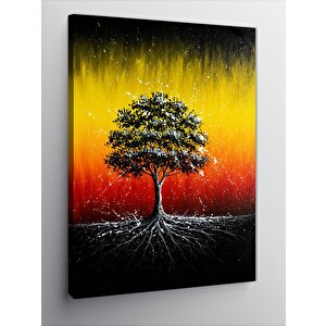 Kanvas Tablo Gün Batımında Ağaç 70x100 cm