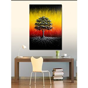 Kanvas Tablo Gün Batımında Ağaç 70x100 cm