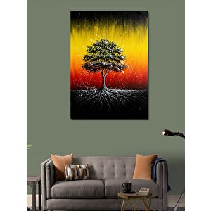 Kanvas Tablo Gün Batımında Ağaç 70x100 cm