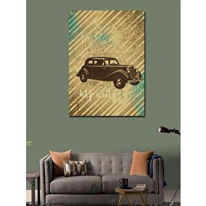 Kanvas Tablo Klasik Araç Ve Çizgiler 70x100 cm