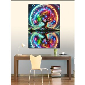 Kanvas Tablo Renkli Ağacın Yansıması 50x70 cm
