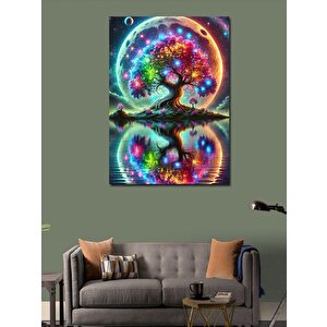 Kanvas Tablo Renkli Ağacın Yansıması 100x140 cm