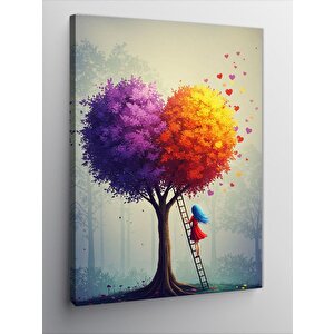 Kanvas Tablo Ağaç Altındaki Çocuk 50x70 cm