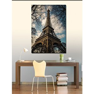 Kanvas Tablo Eiffel Kulesi Ve Ağaçlar 100x140 cm
