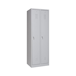 Metal Soyunma Dolabı 60x50x180cm, Elbise Dolabı, Kilitlenebilir Dolap, 2 Kapılı Dolap