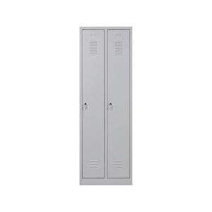 Metal Soyunma Dolabı 60x50x180cm, Elbise Dolabı, Kilitlenebilir Dolap, 2 Kapılı Dolap