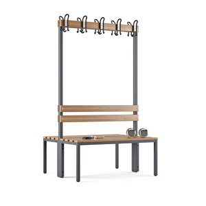 Ayakkabılıksız 4 Ayaklı Çift Taraflı Bank, 10 Kanca, 100x85x170 Cm, Spor Bankı