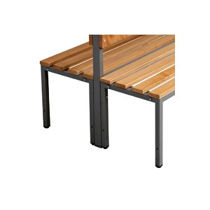 Ayakkabılıksız 6 Ayaklı Çift Taraflı Bank, 18 Kanca, 200x85x170 Cm, Spor Bankı