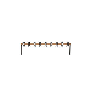Ayakkabılıksız 6 Ayaklı Çift Taraflı Bank, 18 Kanca, 200x85x170 Cm, Spor Bankı