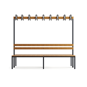 Ayakkabılıksız 6 Ayaklı Çift Taraflı Bank, 18 Kanca, 200x85x170 Cm, Spor Bankı
