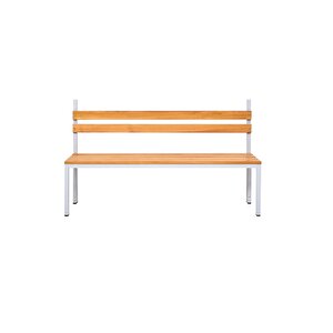 Ayakkabılıksız 4 Ayaklı Tek Taraflı Bank,  Kanca Şeritli Bank, 7 Kanca, 150x43x170 Cm, Spor Bankı