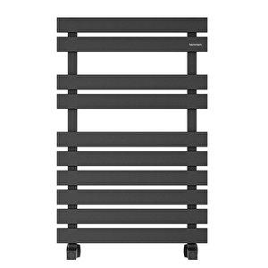 750x500mm Paslanmaz Çelik Troya Night Black Siyah Havlupan