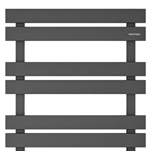 750x500mm Paslanmaz Çelik Troya Night Black Siyah Havlupan