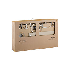 Vitra Marin A44949 Aksesuar Seti, 7 Parça, Krom
