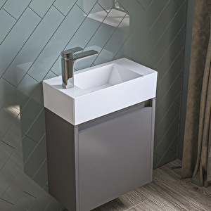 Tiny Banyo Dolabı 50 Cm Antrasit