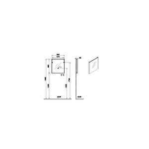 VitrA Core Düz Ayna 66914 60 cm