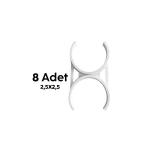 2,5x2,5 8 Adet Ilk 3 Filtre Su Arıtma Cihaz Filtre Kelepçesi
