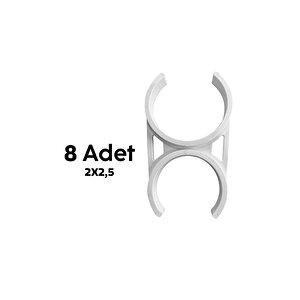 2x2,5 8 Adet Kelepçe Tatlandırıcı Mineral Alkalli Ve Detox Su Arıtma Cihaz Filtre Kelepçesi