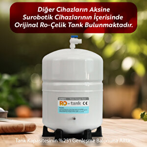 75 Gpd Membranlı 5 Filtreli Su Arıtma Cihazı 8 L Paslanmaz Çelik Tank Maksimum Arıtma Performansı