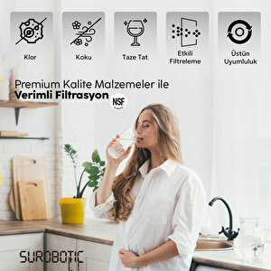 Inline Filtre Premium 5000 Serisi Yedek 4'lü Tatlandırıcılı Su Arıtma Cihazı Filtre Seti