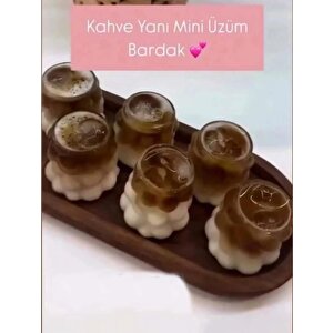 Üzüm Model Kahve Yanı Bardağı 12 Adet 60 Cc