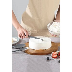 6lı Silikon Fırça Spatula Servis Takımı Yanmaz Yapışmaz Fırçası Kaşık Bıçak Spatula Seti Gri