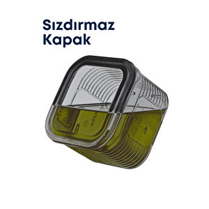 7 Parça Sızdırmaz Buzdolabı Içi Düzenleyici Saklama Kabı- Kahvaltılık Çerezlik Beslenme Kabı 3,5 Lt.
