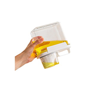 3 Lü Sızdırmaz Depolama Erzak Bakliyat Saklama Kabı Çay Kahve Saklama Kutusu-1100 Ml