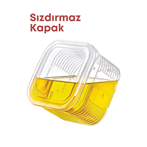 7 Parça Sızdırmaz Buzdolabı Içi Düzenleyici Saklama Kabı- Kahvaltılık Çerezlik Beslenme Kabı 3,5 Lt