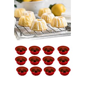 6 Lı Yıkanabilir Mini Kek Muffin Pişirme Kalıbı, Silikon Muffin, Cupcake Kalıbı Karma Renk